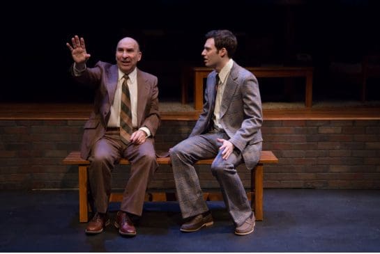 Avery Saltzman and Jake Epstein in a scene from Therefore Choose Life. Photo credit: Joanna Akyot.